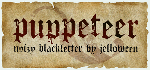 Font__PUPPETEER___free_by_jelloween