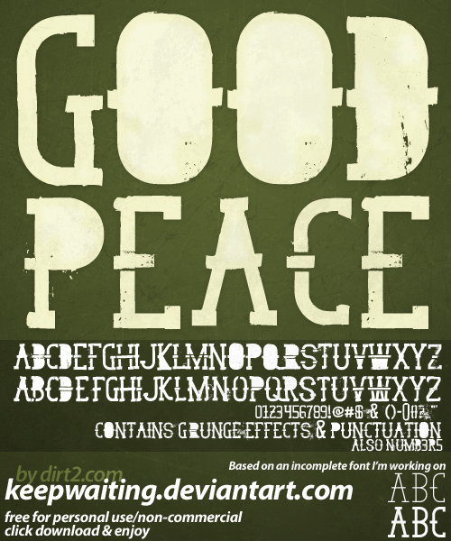 GoodPeace_Free_Font_by_KeepWaiting