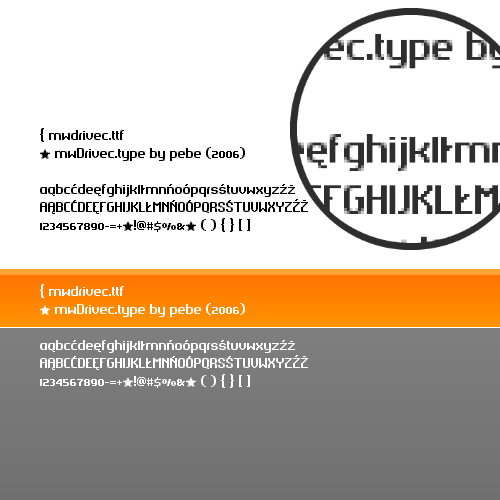 MediaWorks_Drivec_Font_by_farba