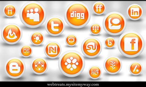 Glossy_Orange_Orb_Soc__Media_by_WebTreatsETC
