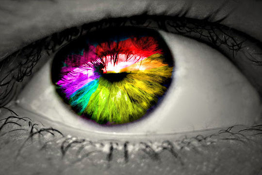 colorful eye