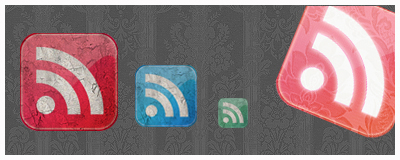 Grunge RSS FEED Icons