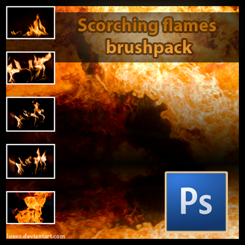 Scorching Flames Brushes