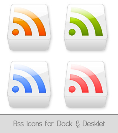 rss icons for dock and desklet