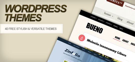 40 Free WordPress Themes