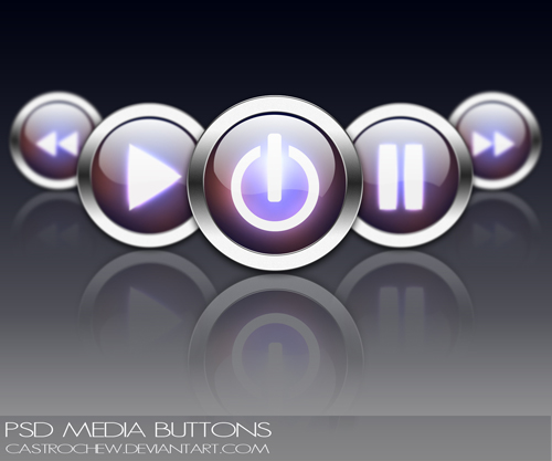 PSD_Media_Buttons_by_castrochew