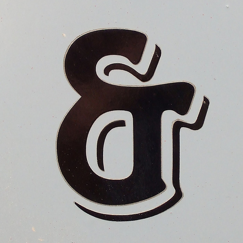 painted ampersand