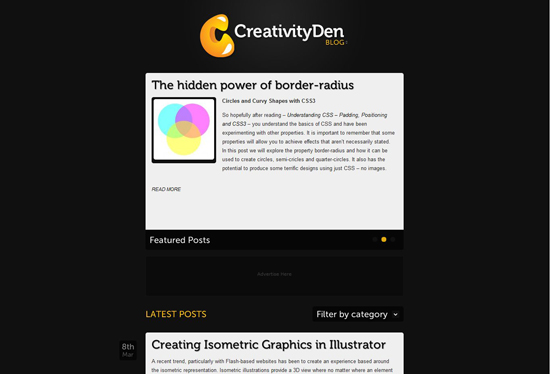 creativityden redesign
