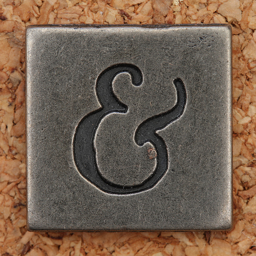 pewter ampersand