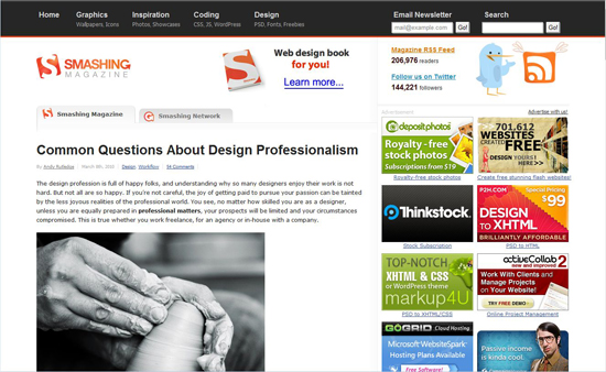 smashing magzine redesign